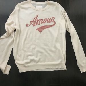 Zadig & Voltaire off white Amour sweater NEW